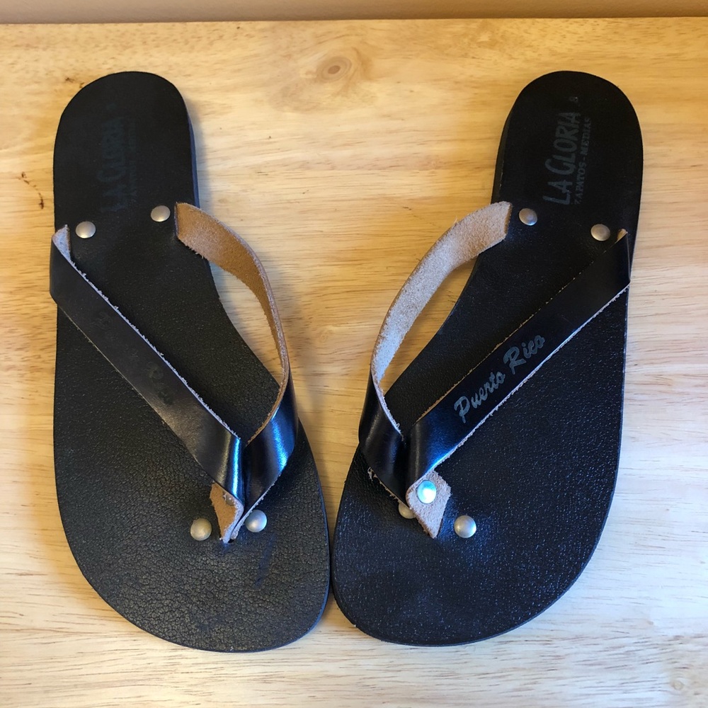 Black Flip Flops